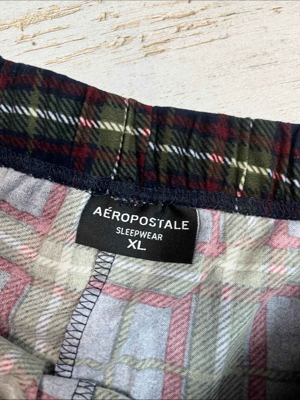 Aeropostale Plaid Cargo Pocket Pj Pants Size XL 44-46
